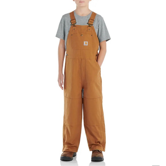 Carhartt Kids' Tan Overalls - Picture 1 of 5